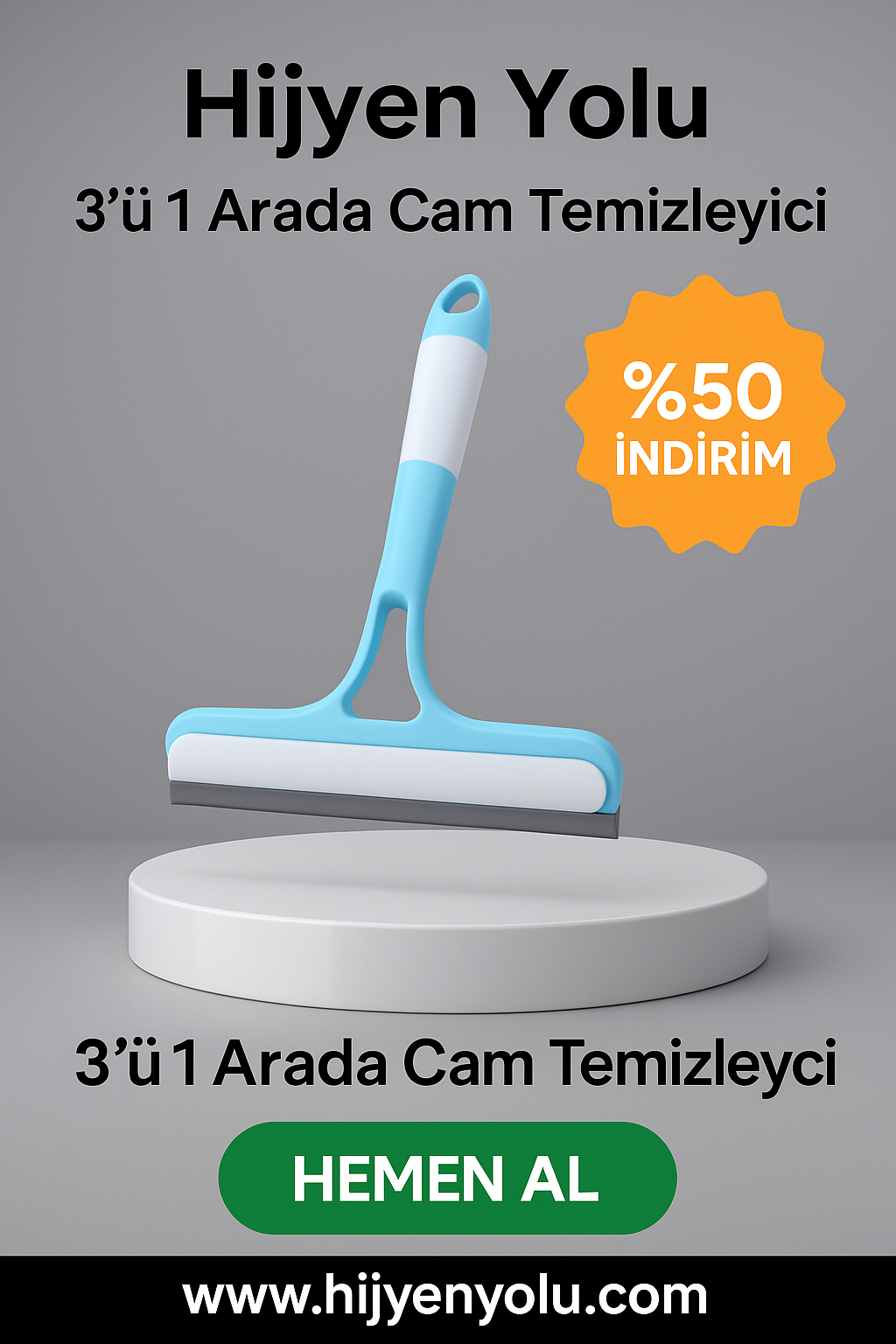 HijyenYolu 3'ü 1 Arada Cam Temizleyici